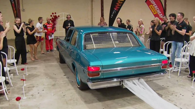 Queensland man ‘marries’ his Ford Falcon