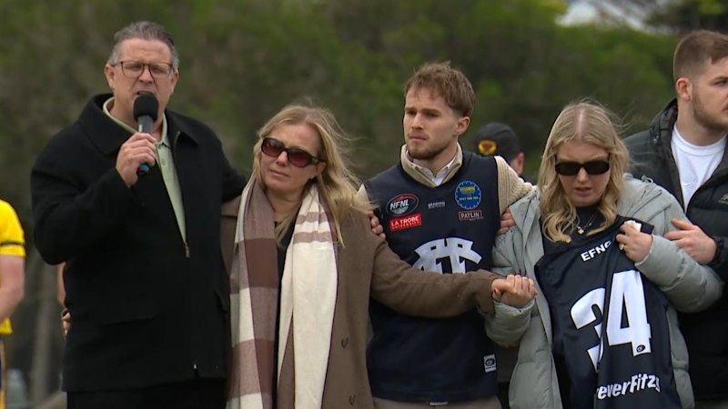 Family and friends honour late footballer