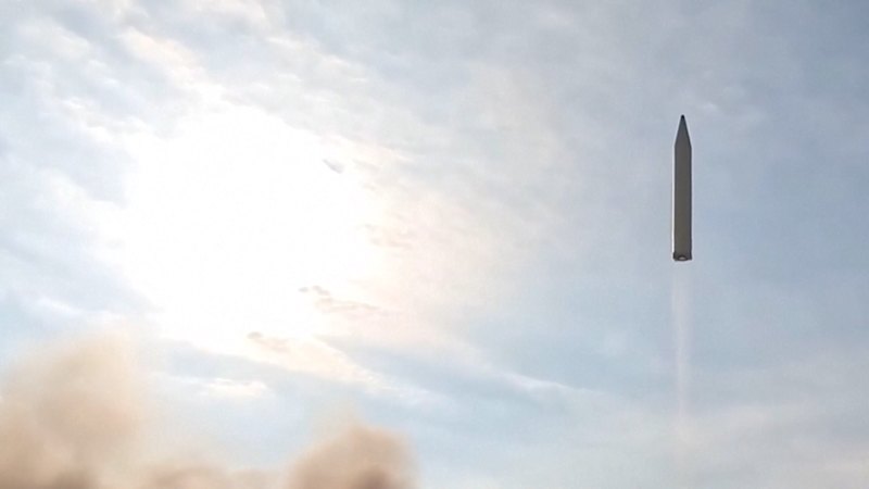 Iranian media releases footage of missiles being launched