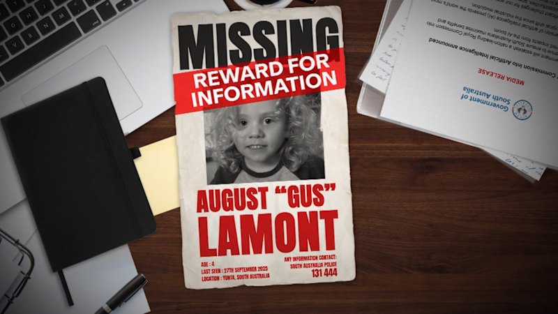 Police push for reward in search for Gus Lamont