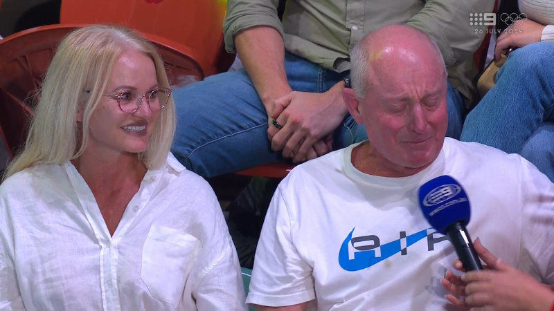 Overjoyed dad chokes back tears in beautiful interview
