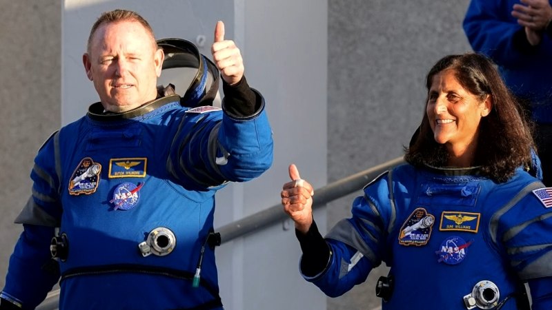 Astronauts return to Earth after nine months