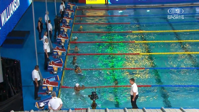 Sam Williamson wins men’s 50m breaststroke with championship record time