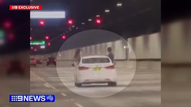 Police hunting for driver involved in dangerous car-surfing stunt