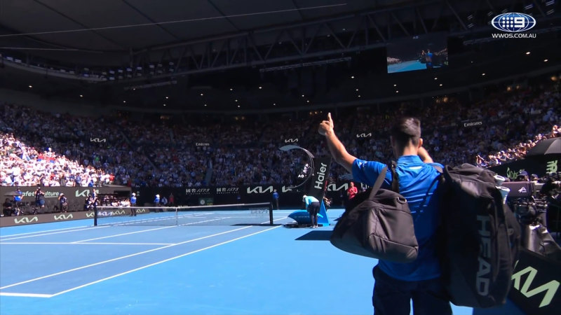 Djokovic jeered as he walks from the court