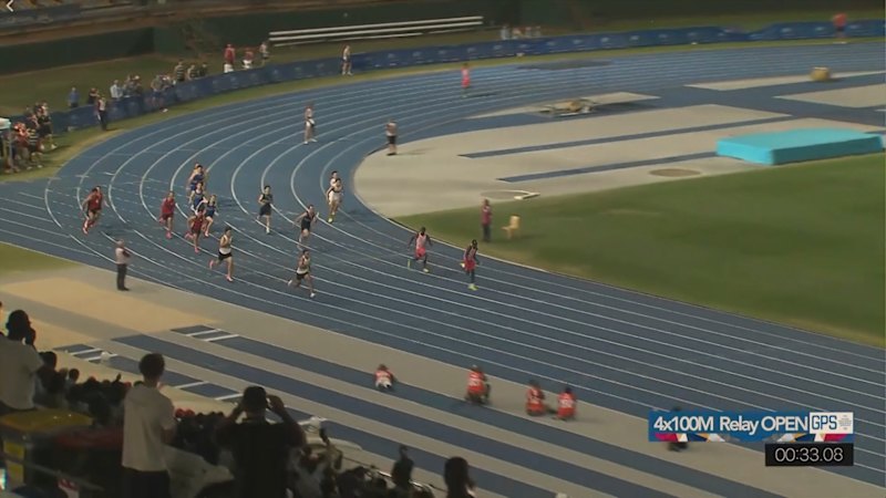 Gout Gout anchors relay team to record-breaking win