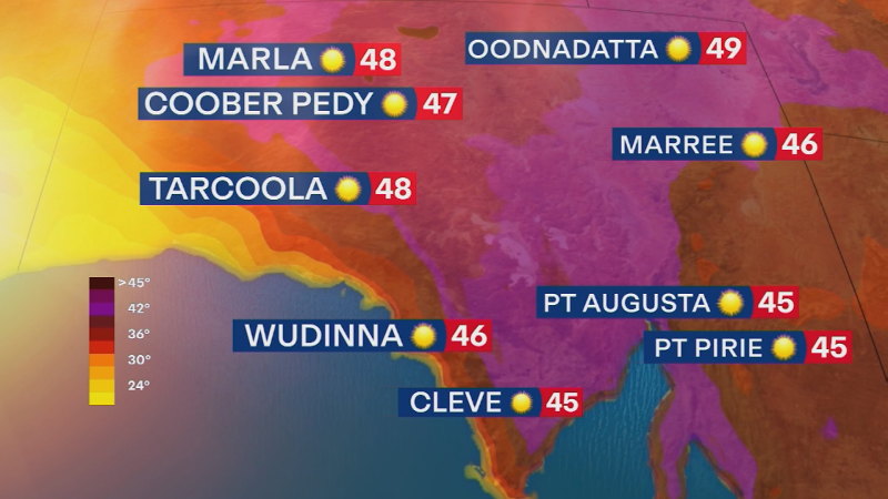 SA braces for hottest day in five years