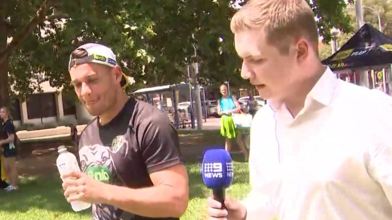 AFL star swears at media following pub brawl allegations