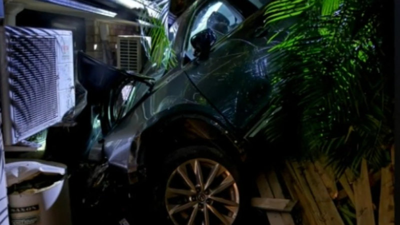 Car crashes through family’s new home, narrowly missing two-year-old