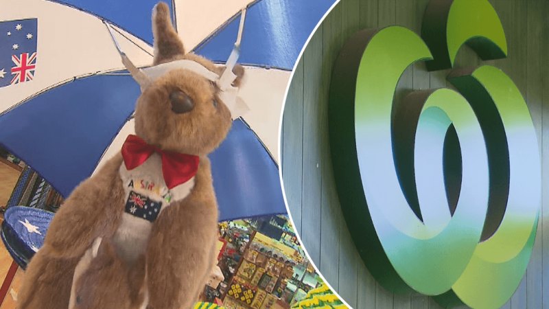 Australian flags return to shelves in Woolworths stores for Olympic Games