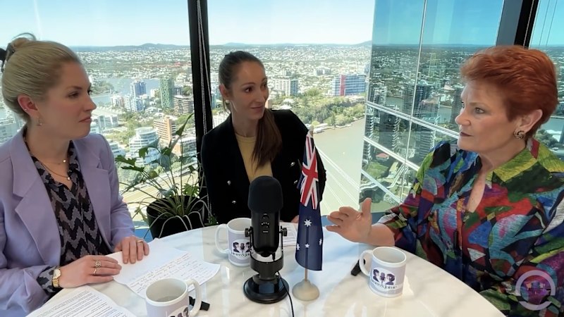 Hanson shares video amid outrage over comments