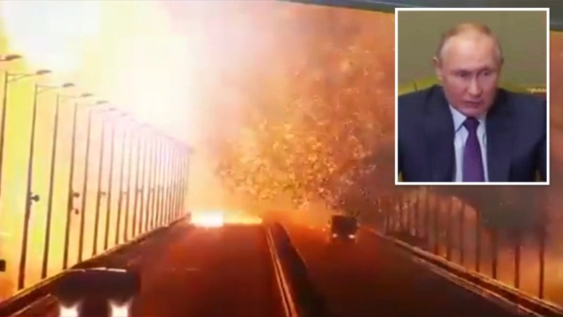 Rusya Devlet Başkanı Vladimir Putin, Kırım'daki köprü saldırısından Ukrayna'yı sorumlu tuttu