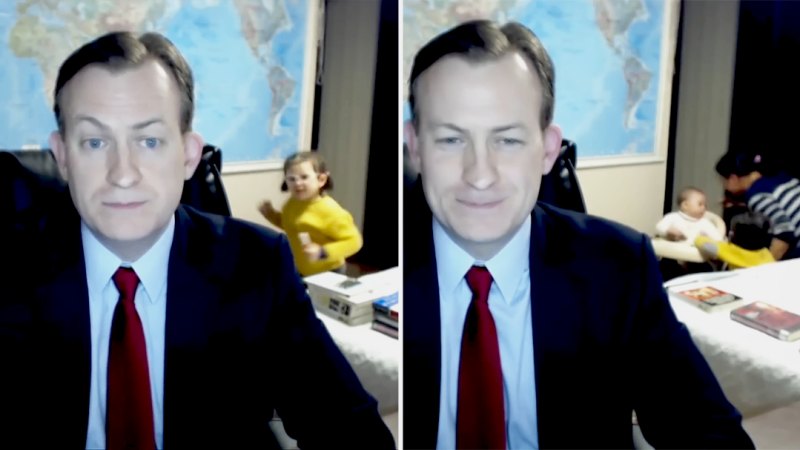 Professor’s children interrupt his live BBC interview