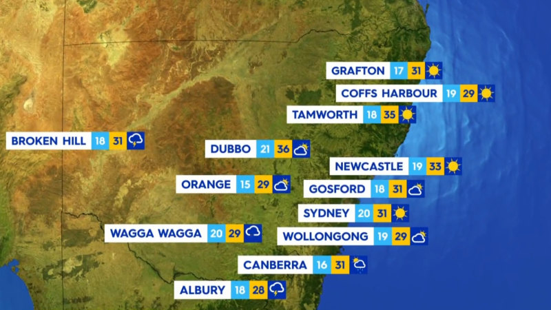 National weather forecast for Tuesday November 26