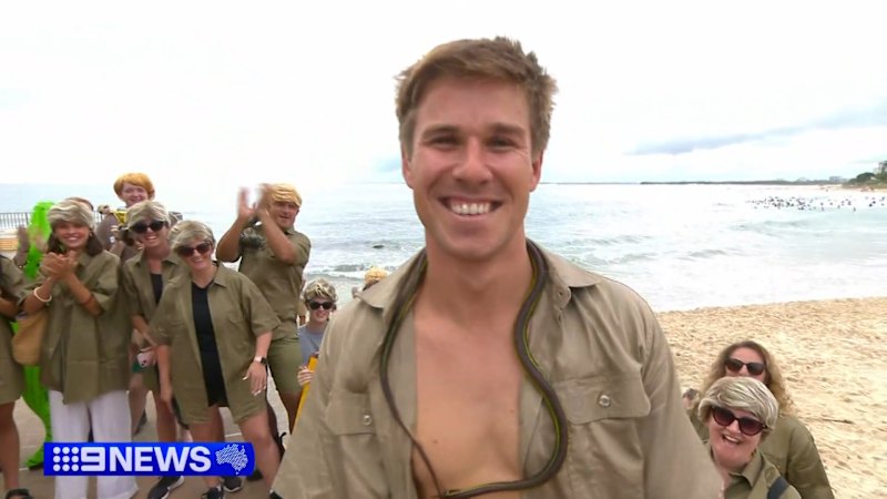 Caloundra dad wins Robert Irwin lookalike contest