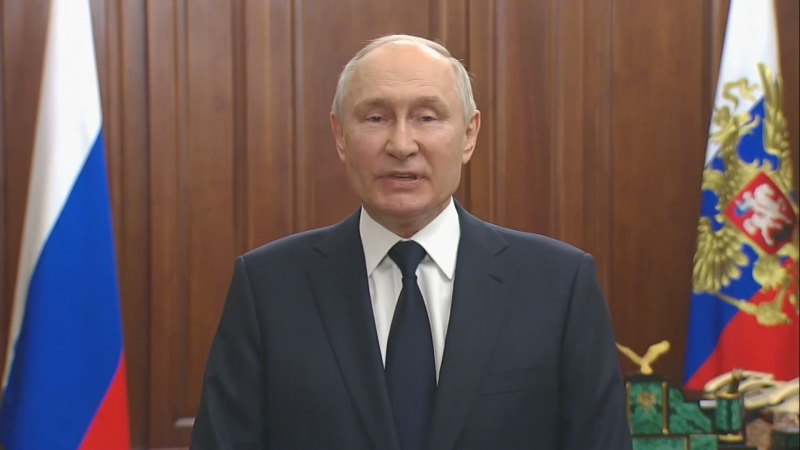 Putin silahlı isyan için 'adalet' sözü verdi