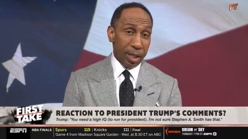 US sports host tears into Trump