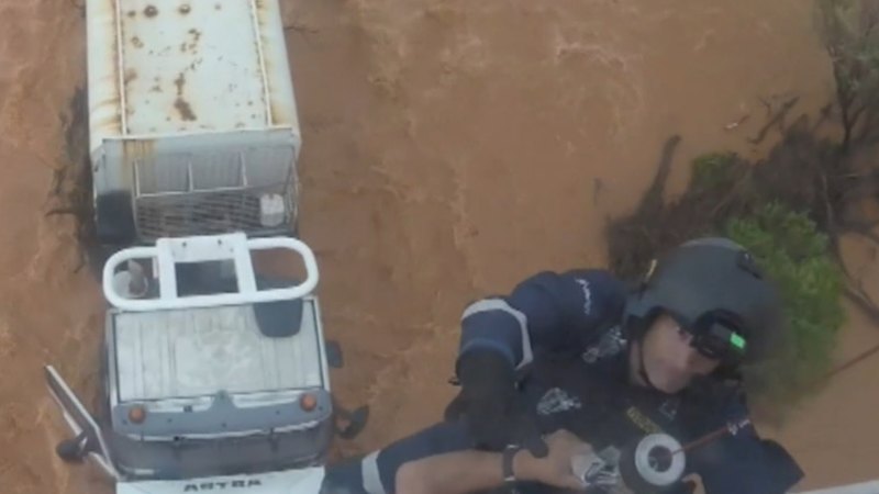 Hero pilot saves truckie in dangerous and delicate mission