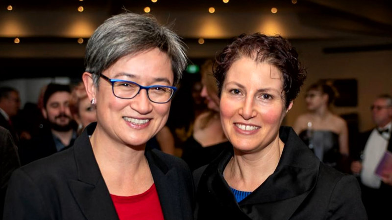 Foreign minister Penny Wong marries her long-time partner Sophie Allouache