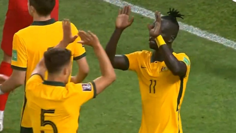 Mabil puts Socceroos in front