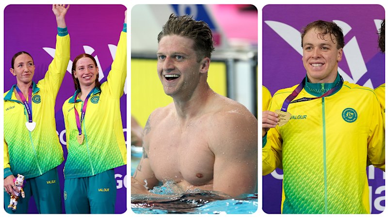 Raining golds for Australia at Comm Games