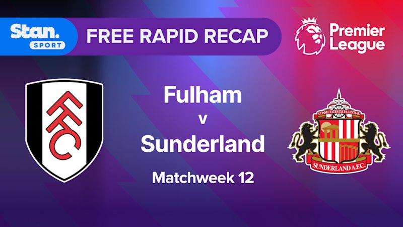Rapid Recap | MW12: Fulham vs Sunderland
