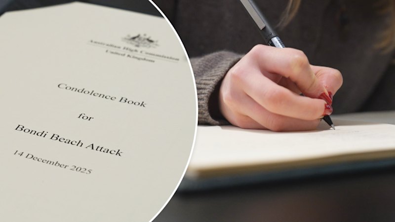 Bondi attack condolence book
