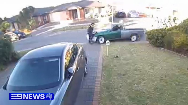 Young driver accused of running down man