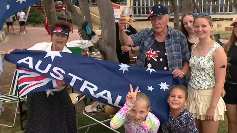 Western Australians flock to beaches and parks on Australia Day.