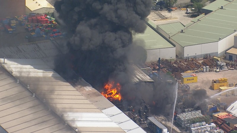 Massive factory fire in Sydney’s west