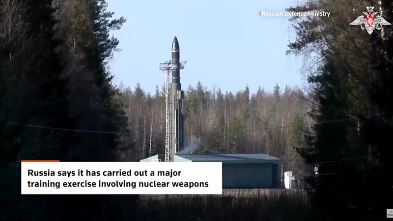 Russia publishes video of nuclear drills after Putin-Trump summit delay