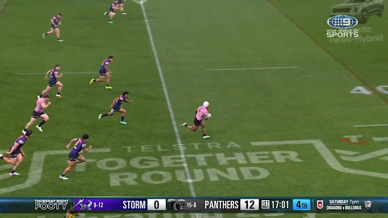 Sua Faalogo’s intercept throw sets up Brian To’o’s try