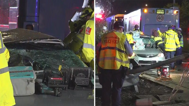 One man dead, several others injured after bus and car crash