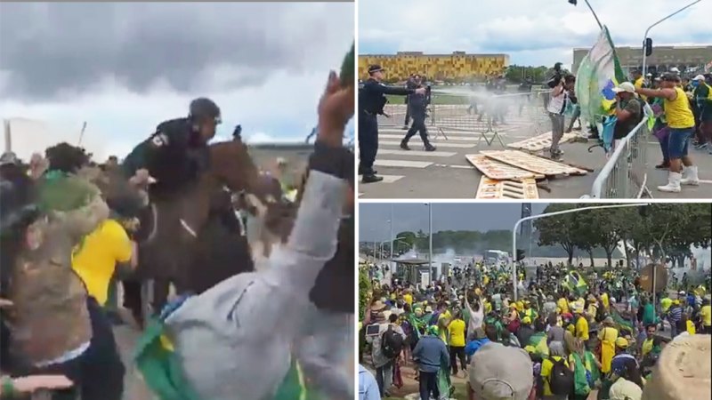 Bolsonaro taraftarları Brezilya Kongresi'ni bastı
