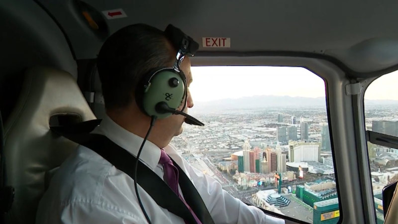 V’landys, Weidler hover over Vegas in helicopter