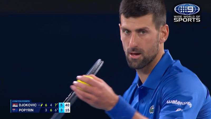 Australian Open Highlights: Novak Djokovic v Alexei Popyrin