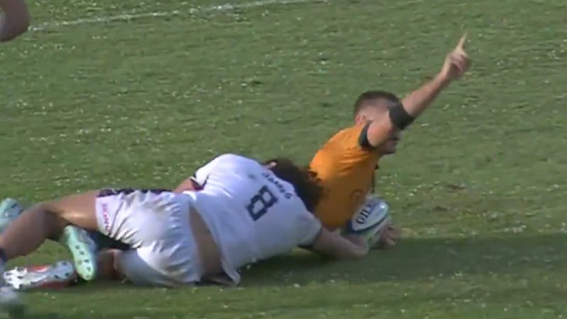 Cooper Watters scores for Junior Wallabies in standout performance