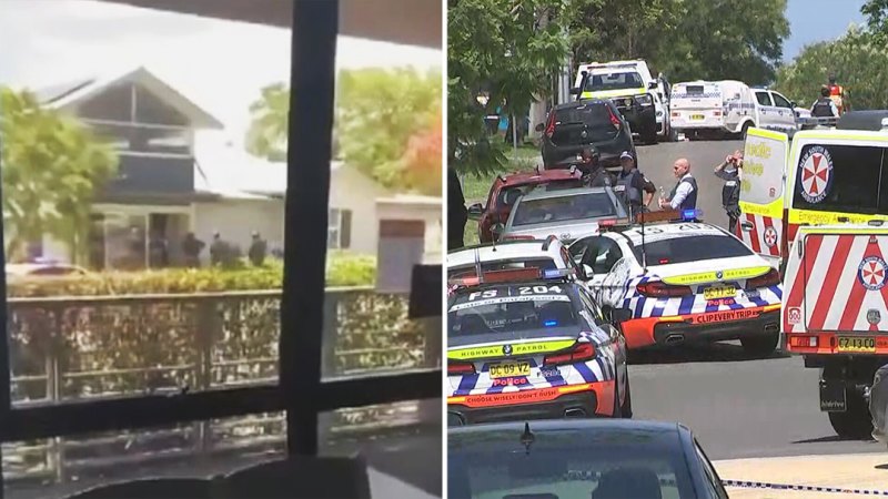 Moment NSW police shot dead an armed man holding hostages shown in new video