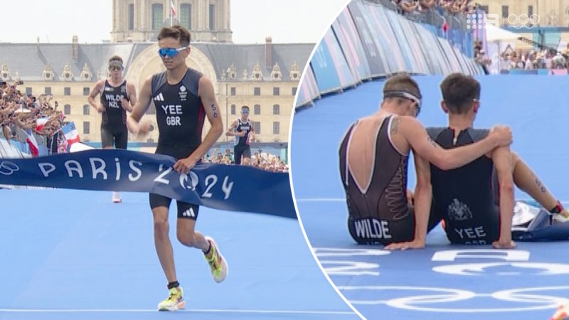 Triathlon gold medallist consoles devastated rival