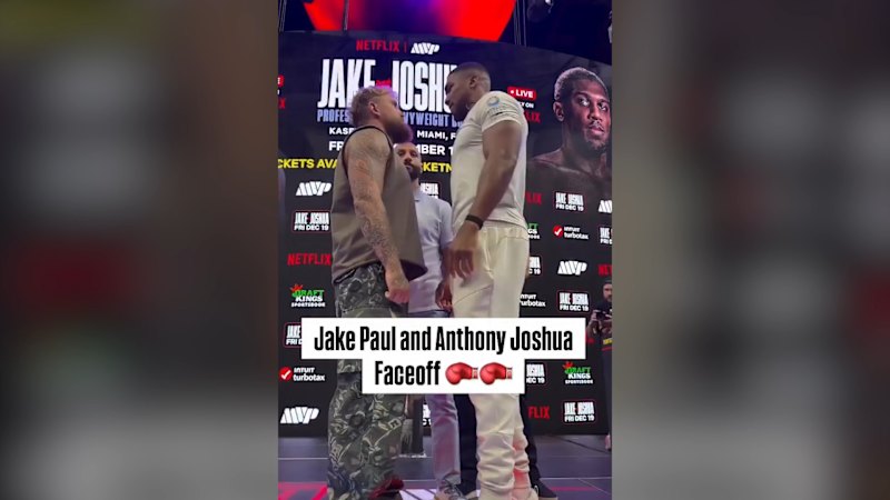 Jake Paul, Anthony Joshua face off
