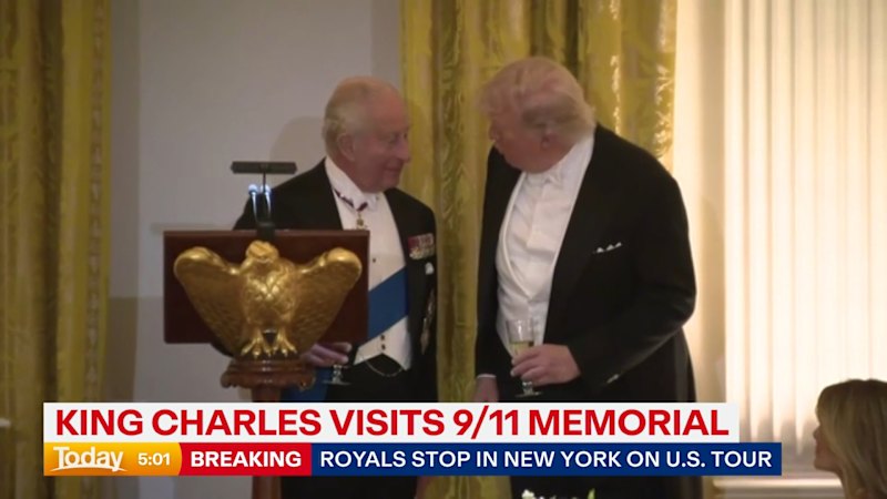 King Charles visits 9/11 memorial in New York