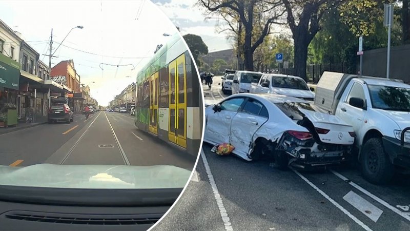 Couple in Mercedes lead police on chase through Melbourne