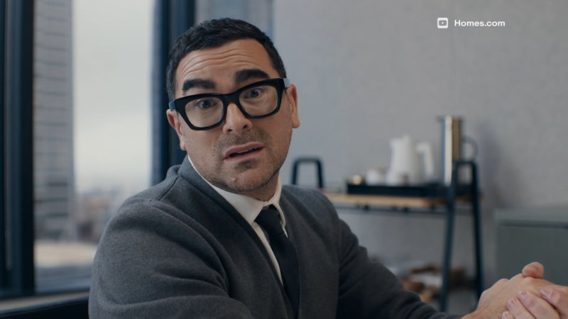 Dan Levy stars in Homes.com Super Bowl ad