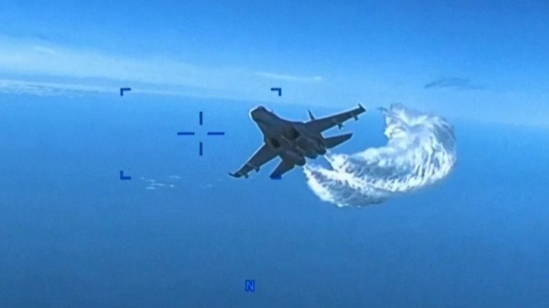 ABD, Rus uçağının insansız hava aracıyla çarpıştığı görüntüleri yayınladı