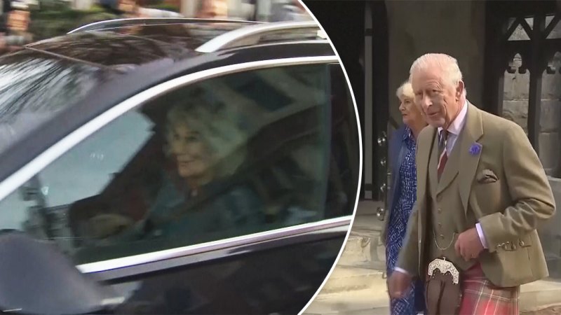 Queen Camilla visits King Charles in hospital