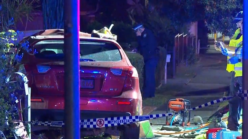 Man thrown and killed from car after crash in Sydney