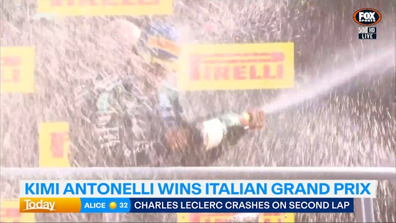 Leclerc crashes before Antonelli wins again