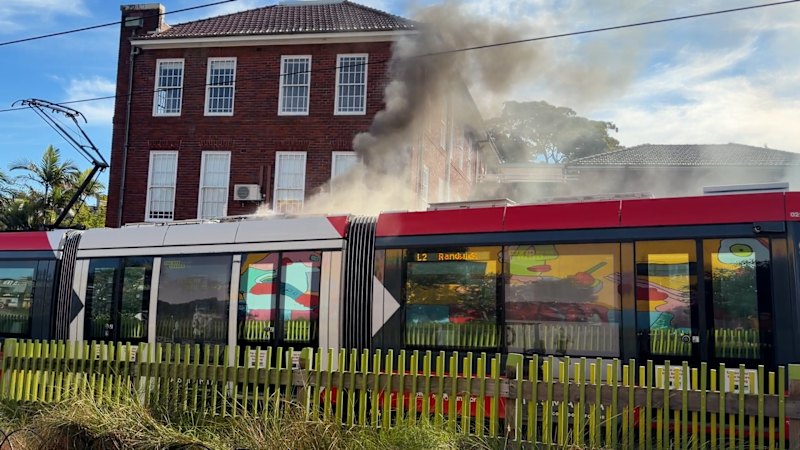 The sixth tram fire in Sydney