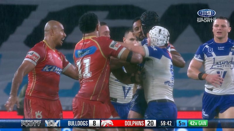 Mahoney scolded for melee