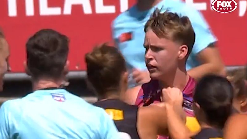 Fiery AFL confrontation lingers after final siren
